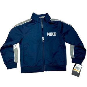 Boys Toddler Nike Trainer Jacket Sweatsuit Jogger Top Zip Up Navy 3T